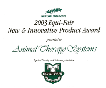 2003 Equi-Fair New and Innovative Product Award