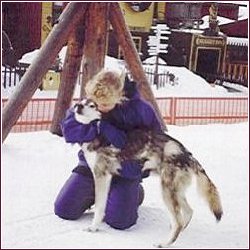 Photo: Tracie and Capone in Nome, AK